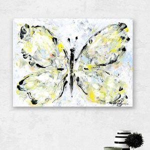 Original Abstract Painting on Canvas, Ready to hang, Butterfly Whispers 1
